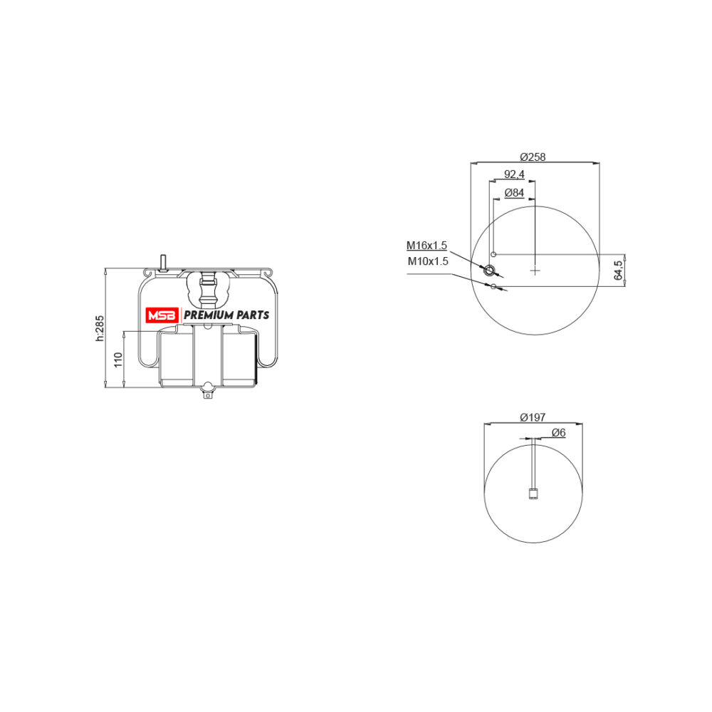 MSB 544772-C Air Spring