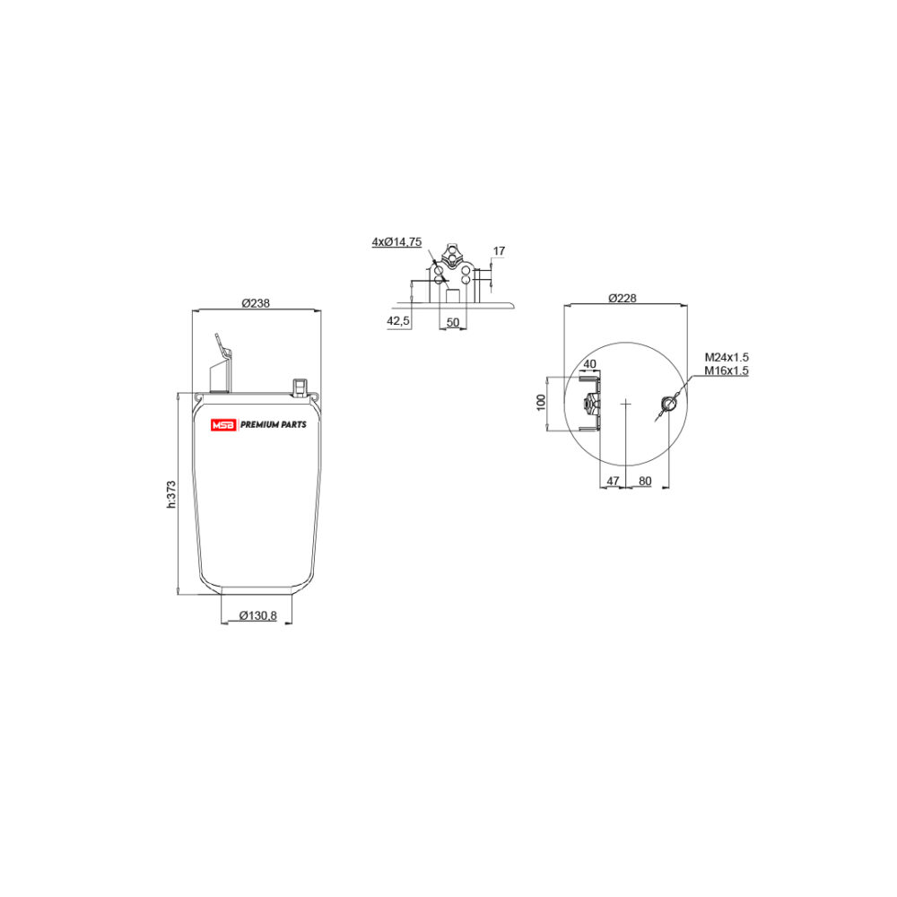 MSB 547804-S Air Spring