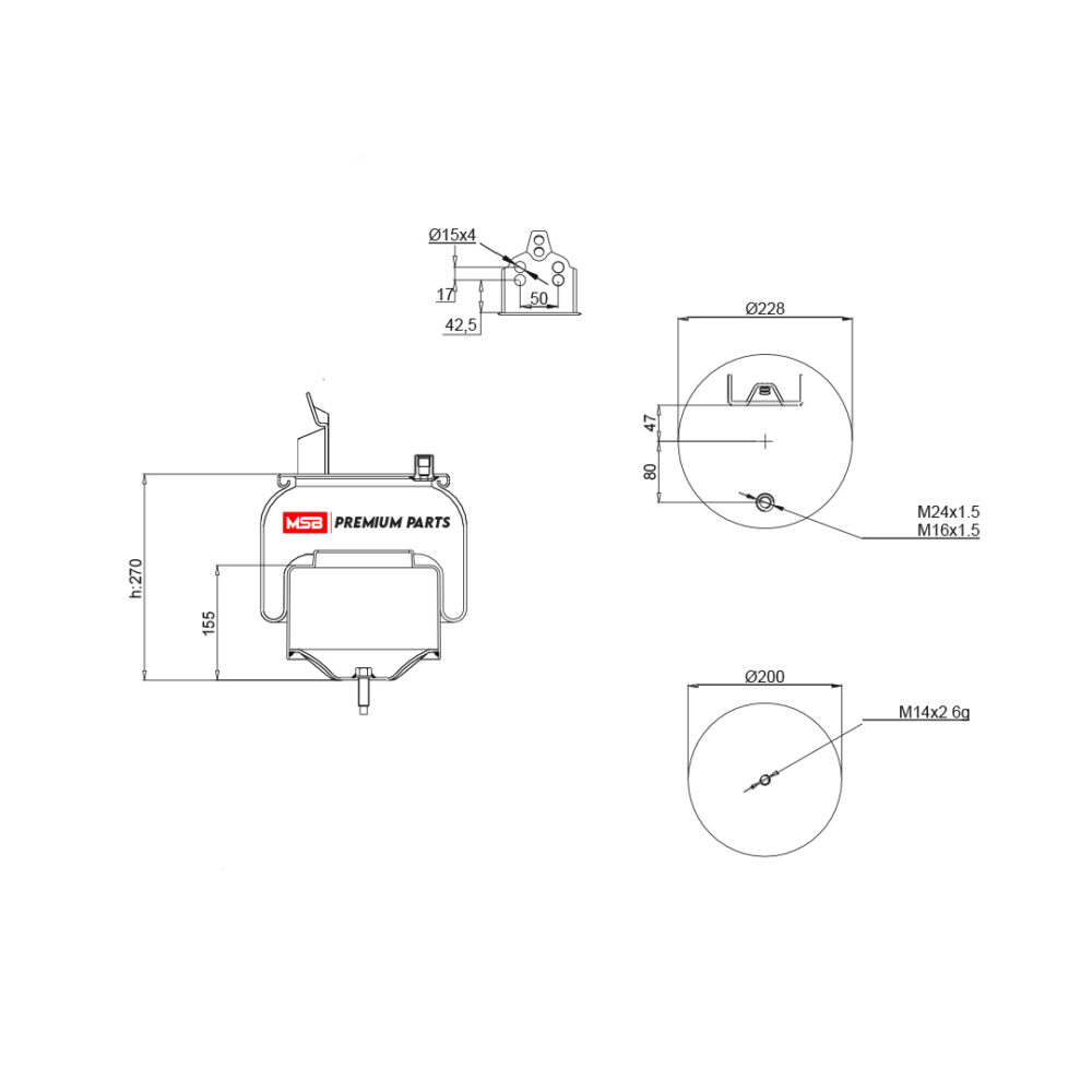 MSB 547804-C Air Spring
