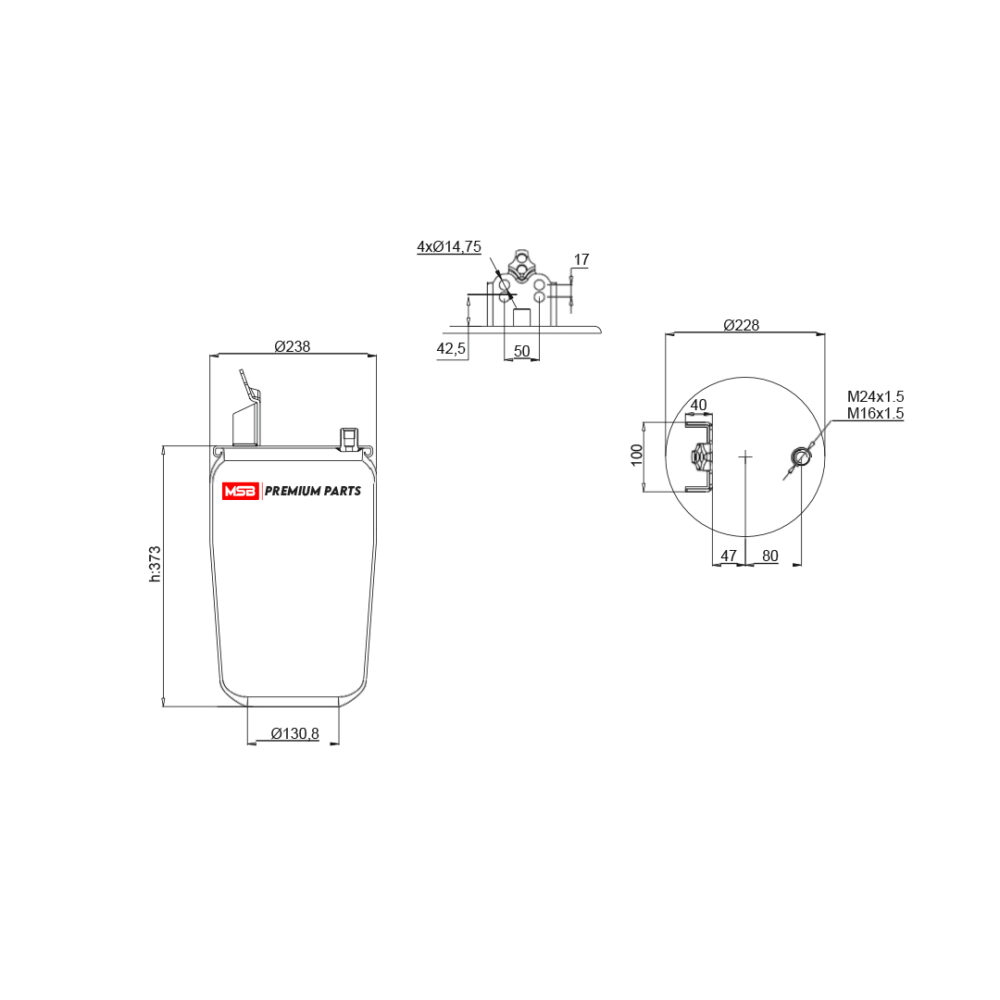 MSB 547805-S Air Spring