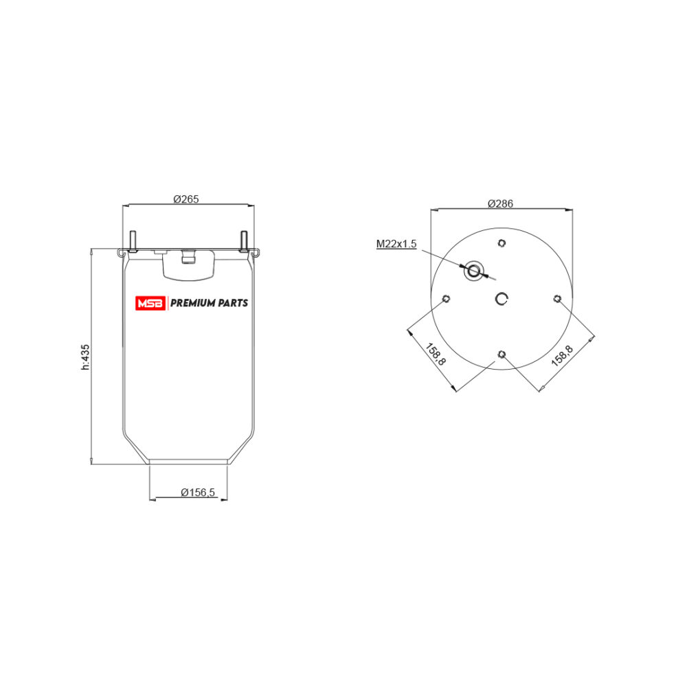 MSB 54810-S Air Spring