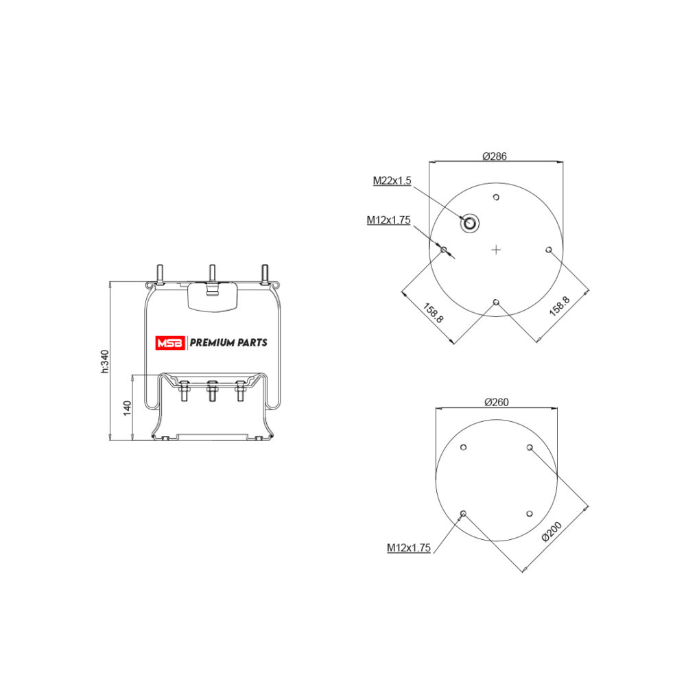 MSB 541230-C Air Spring