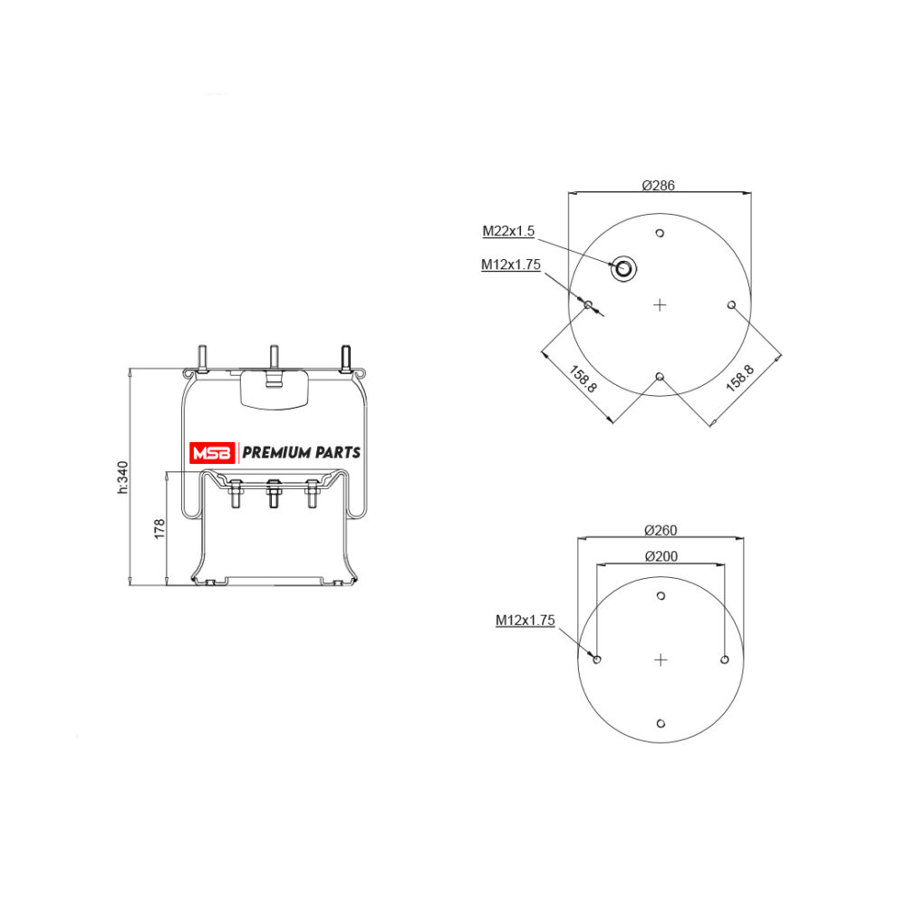 MSB 54810-C3 Air Spring