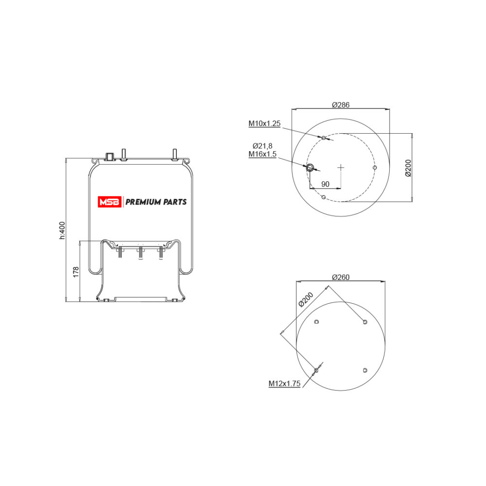 MSB 54811-C16 Air Spring