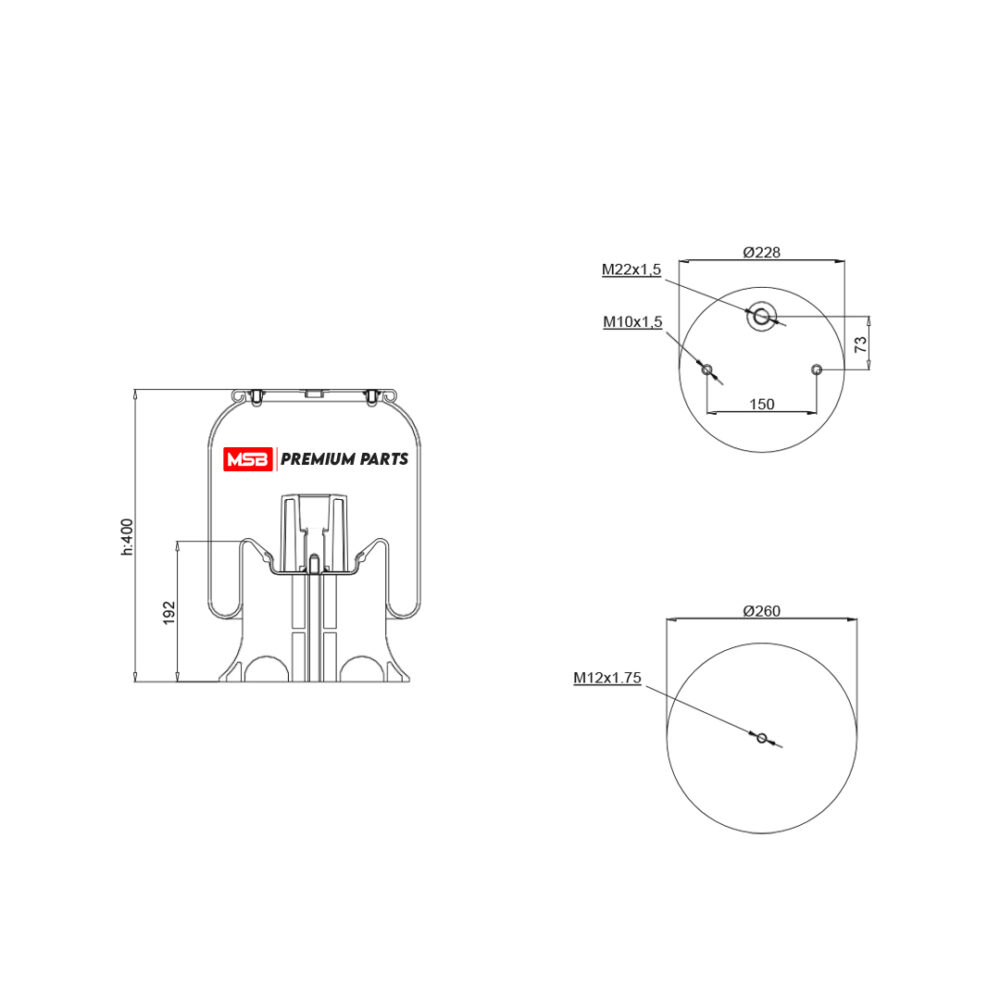 MSB 548185-CP Air Spring