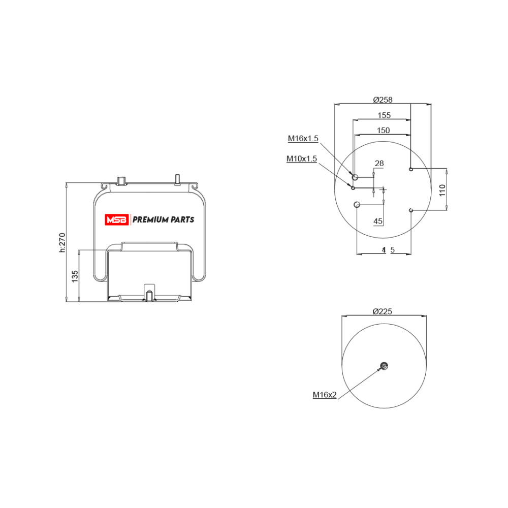MSB 54836-C2 Air Spring