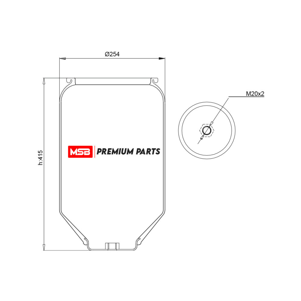 MSB 54809-1S Air Spring