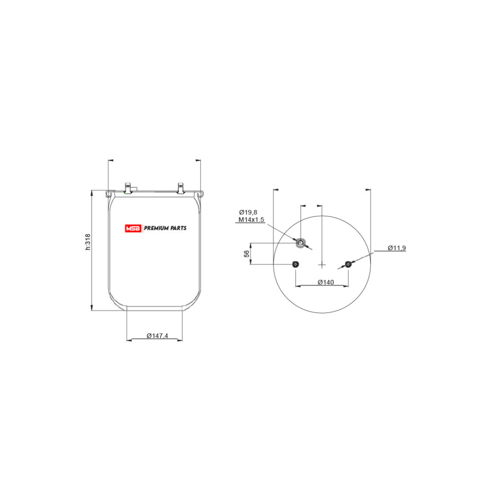 MSB 540301-S Air Spring