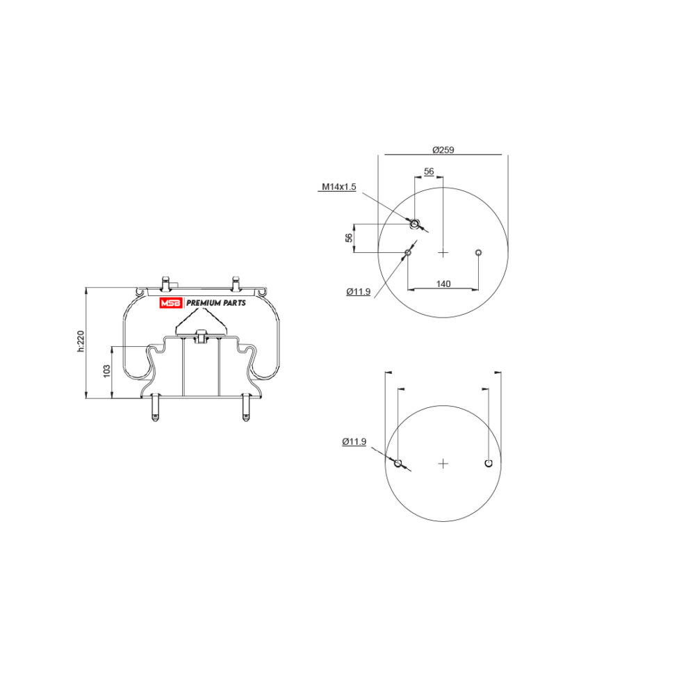 MSB 540301-C Air Spring