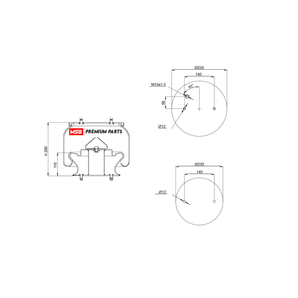 MSB 540302-C Air Spring