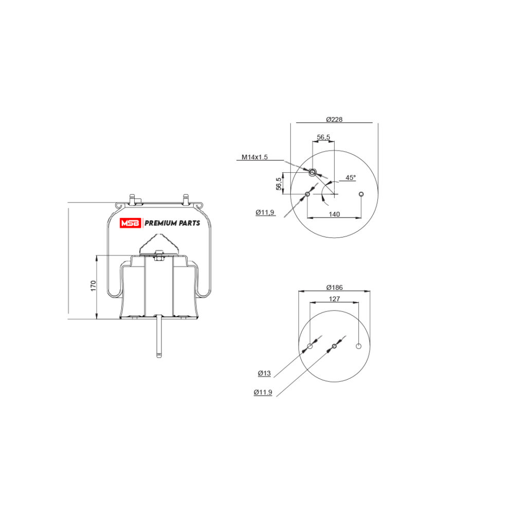 MSB  540304-C Air Spring