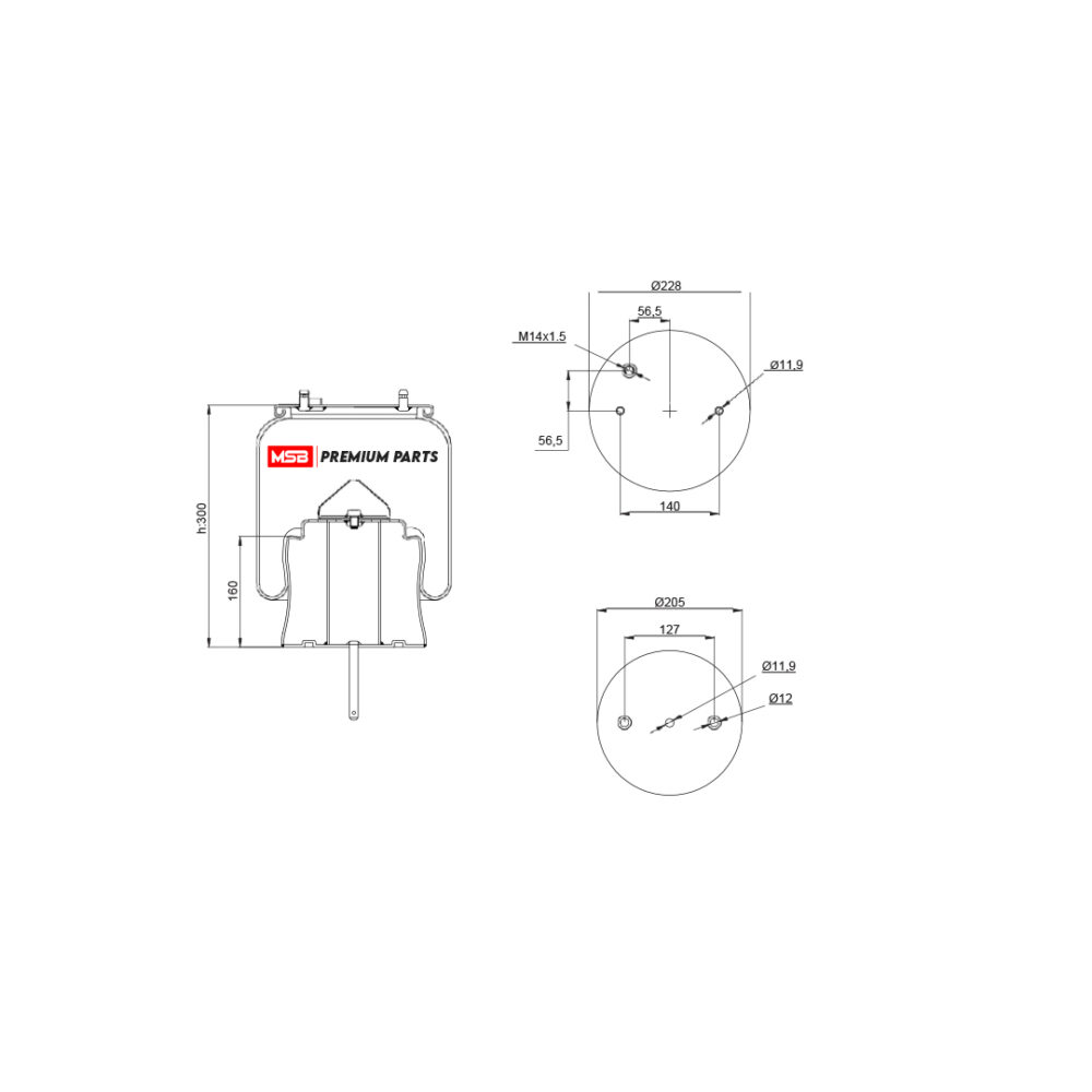 MSB  540306-C Air Spring