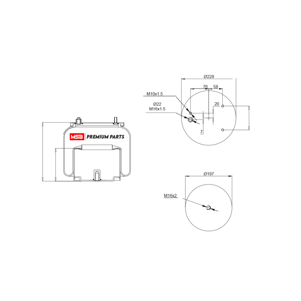 MSB  541889-C Air Spring