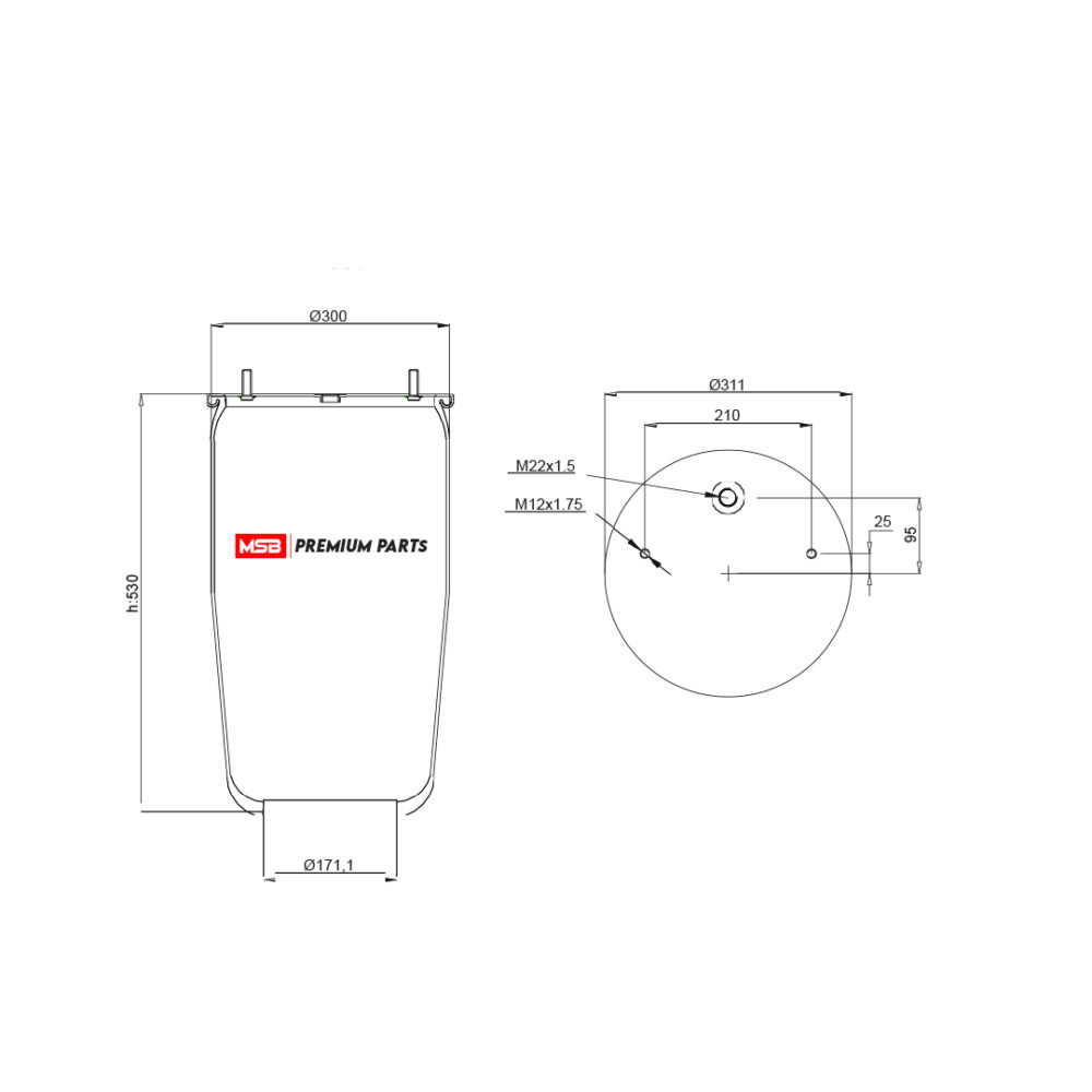 MSB  542725-S Air Spring