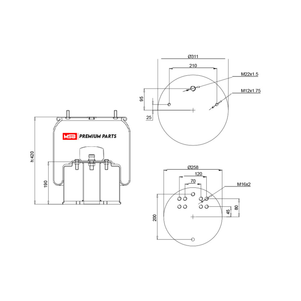 MSB  542725-C Air Spring