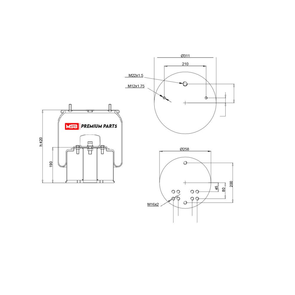 MSB  542725-C1 Air Spring