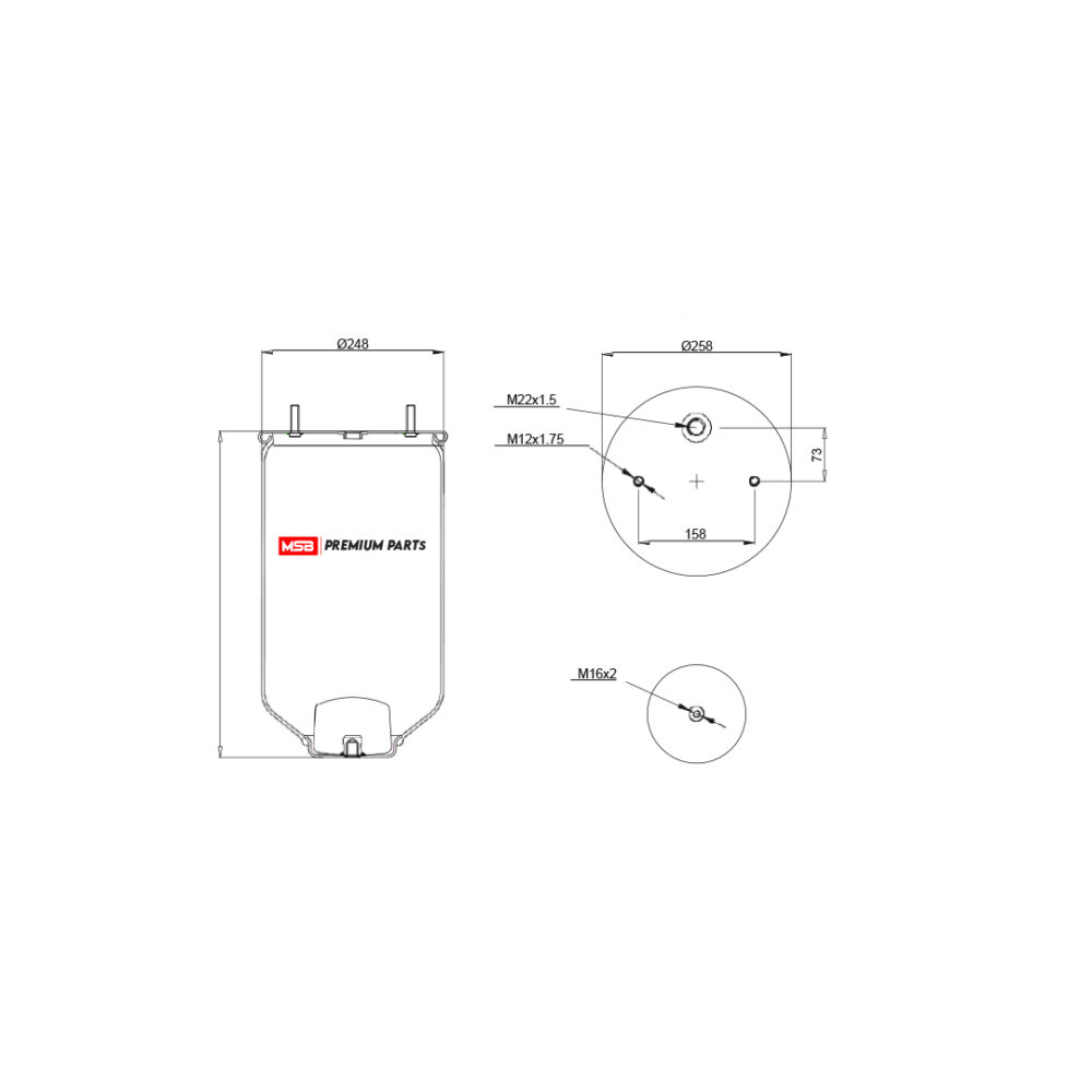 MSB  544004-S2 Air Spring