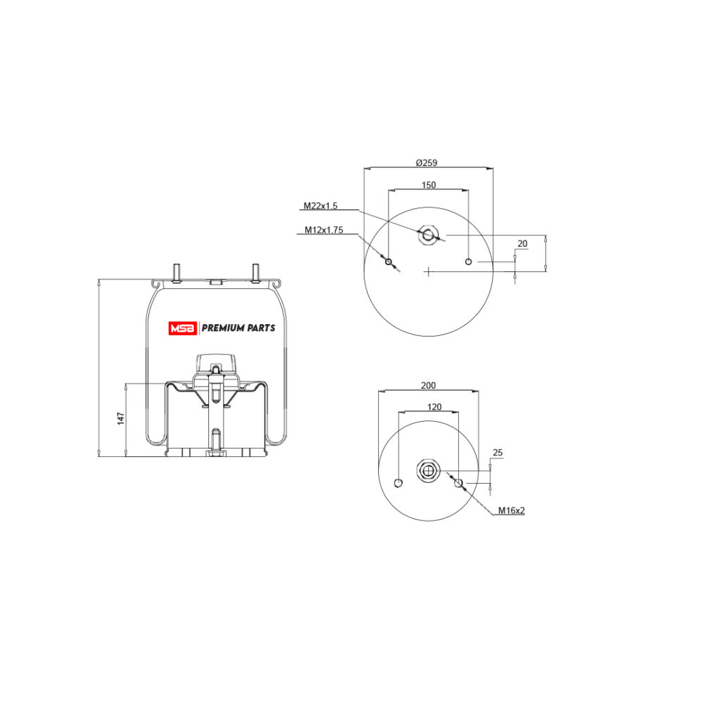 MSB  544007-C Air Spring