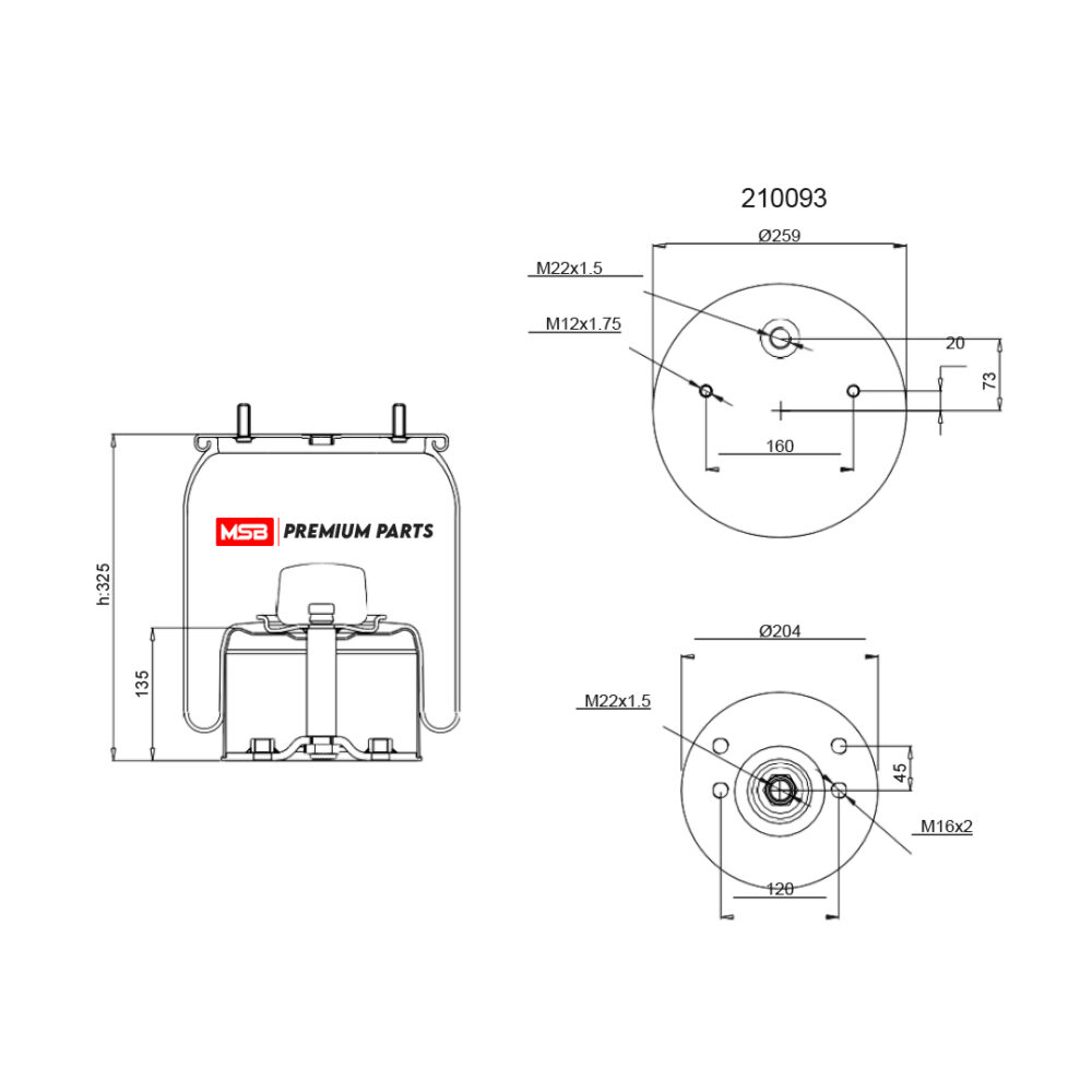 MSB   544007-C2 Air Spring
