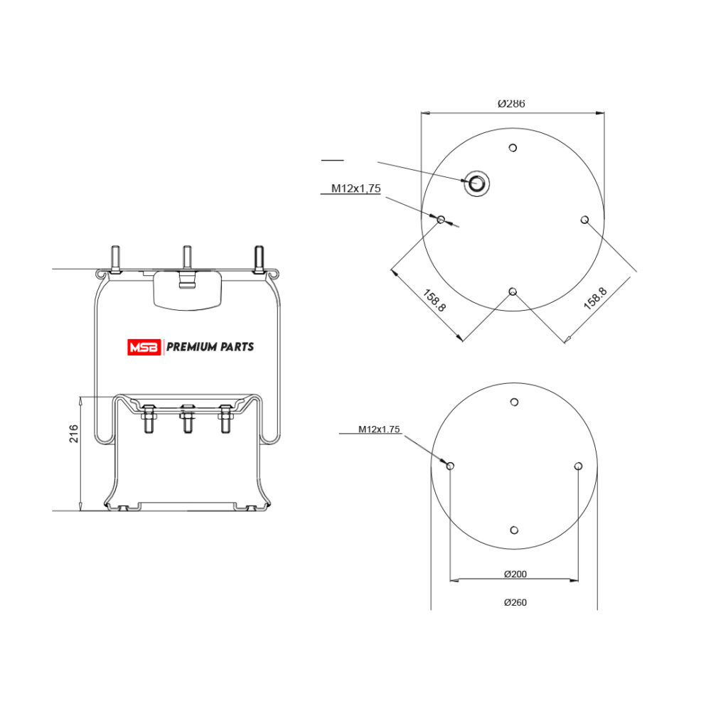 MSB   544008-C1 Air Spring