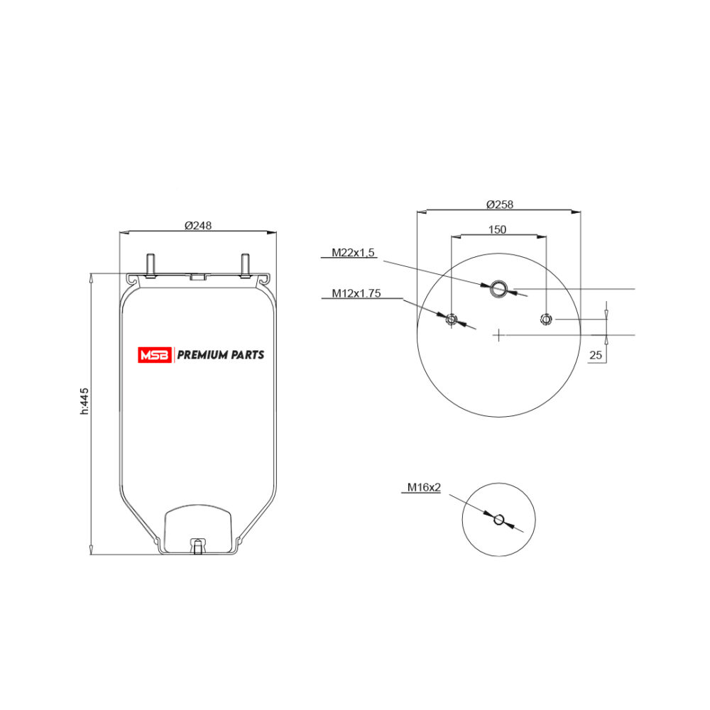 MSB    544022-S2 Air Spring