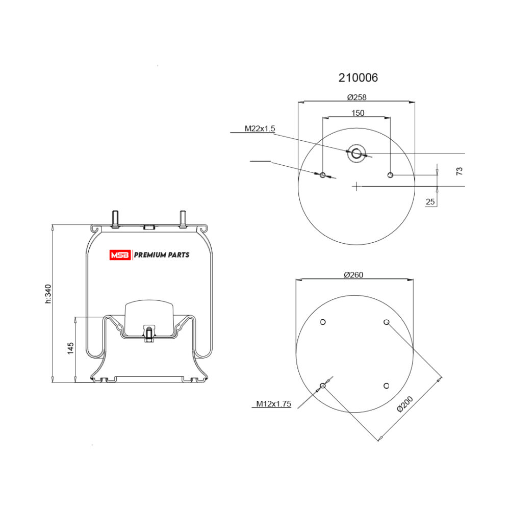 MSB    544022-C3 Air Spring