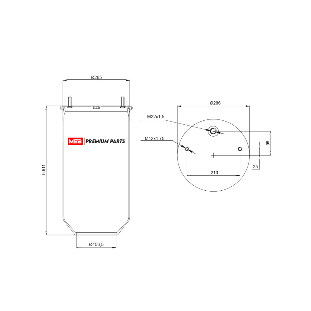 MSB   544023-S3 Air Spring