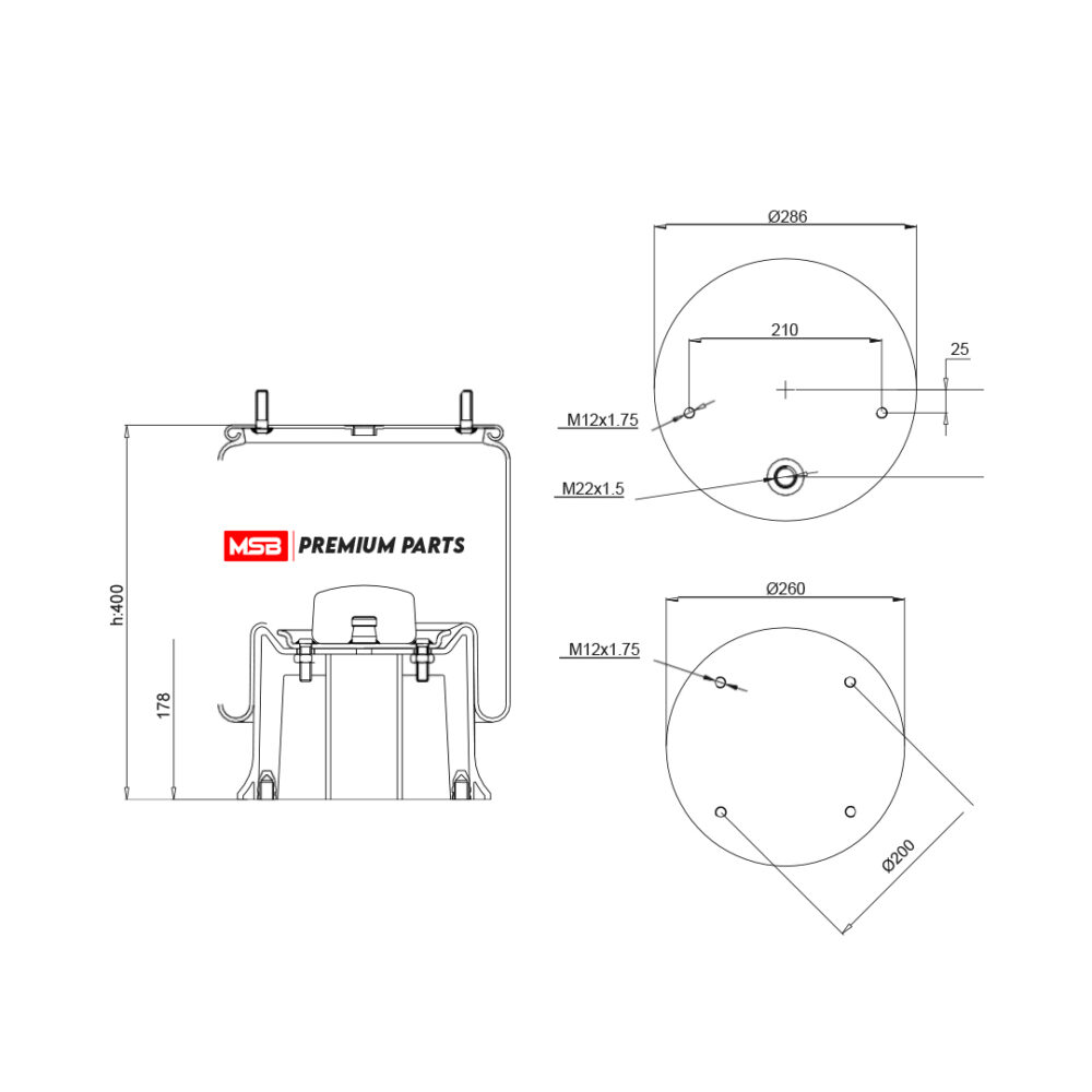 MSB   544023-CP3 Air Spring