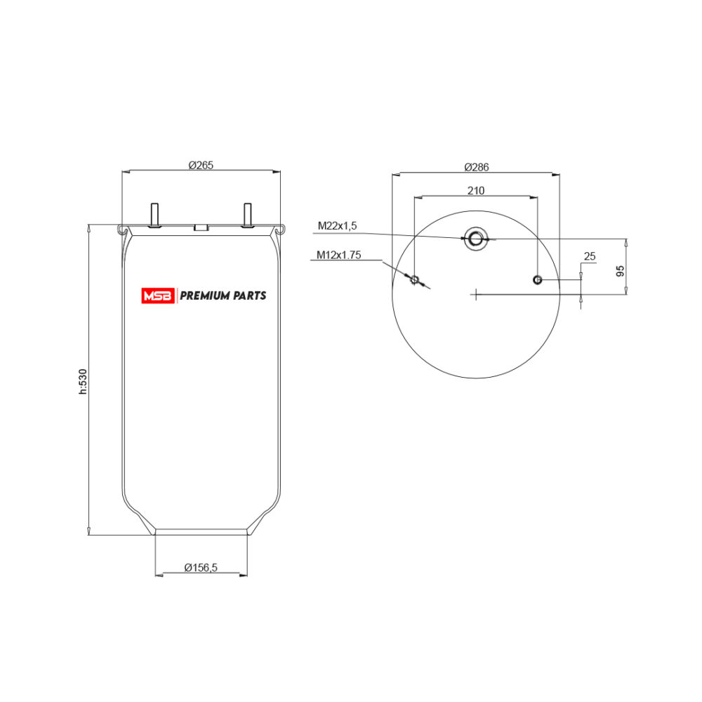 MSB   544028-S2 Air Spring